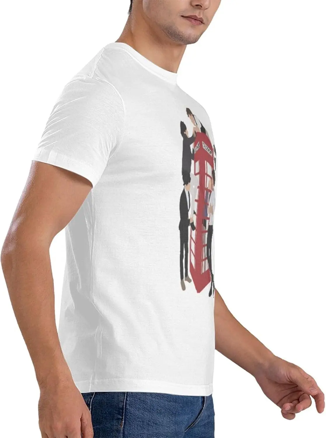 Мужская футболка One Music and Direction повседневная с круглым вырезом и графикой унисекс