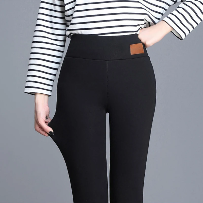 Winter Warm Lamb Cashmere Tights Women Sexy High Stretch Leggings Thick Pantyhose Woman Cold Resistance Fleece Stockings Pants