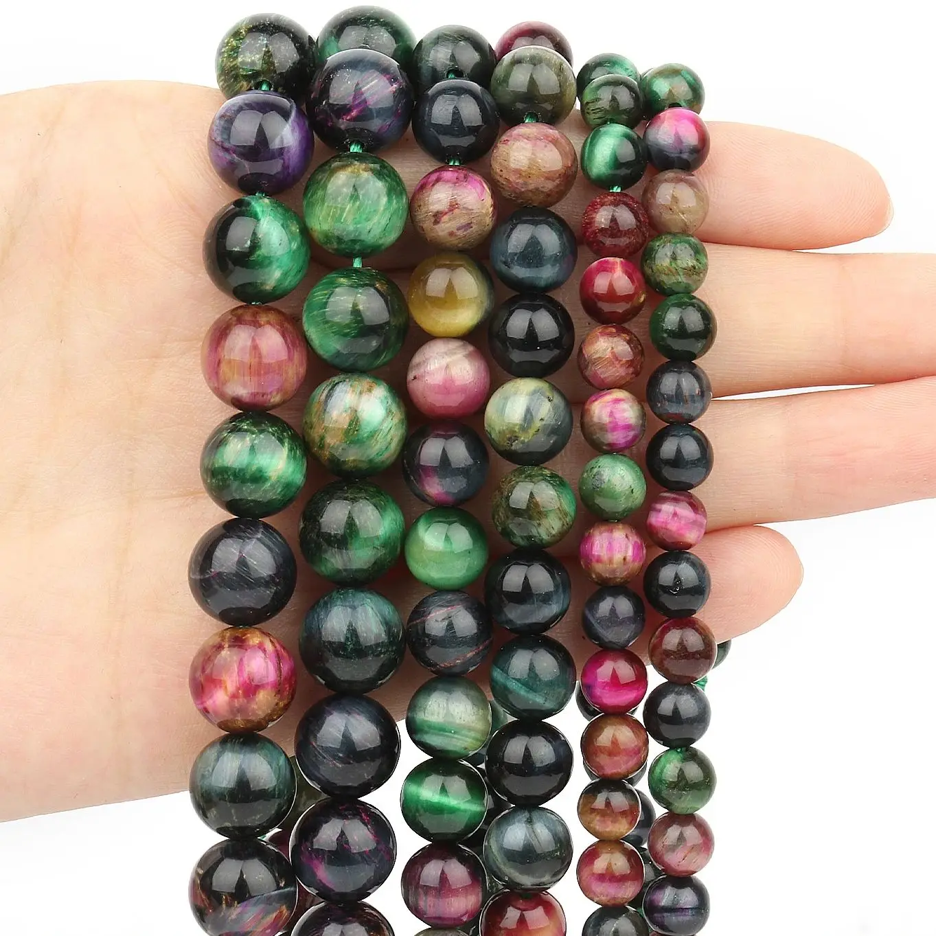 

6 8 10mm Round AA+ Sky Tiger Eye Stone Beads Loose Spacer Beads Handmade Fashion For Jewelry Making DIY Bracelet Accessories