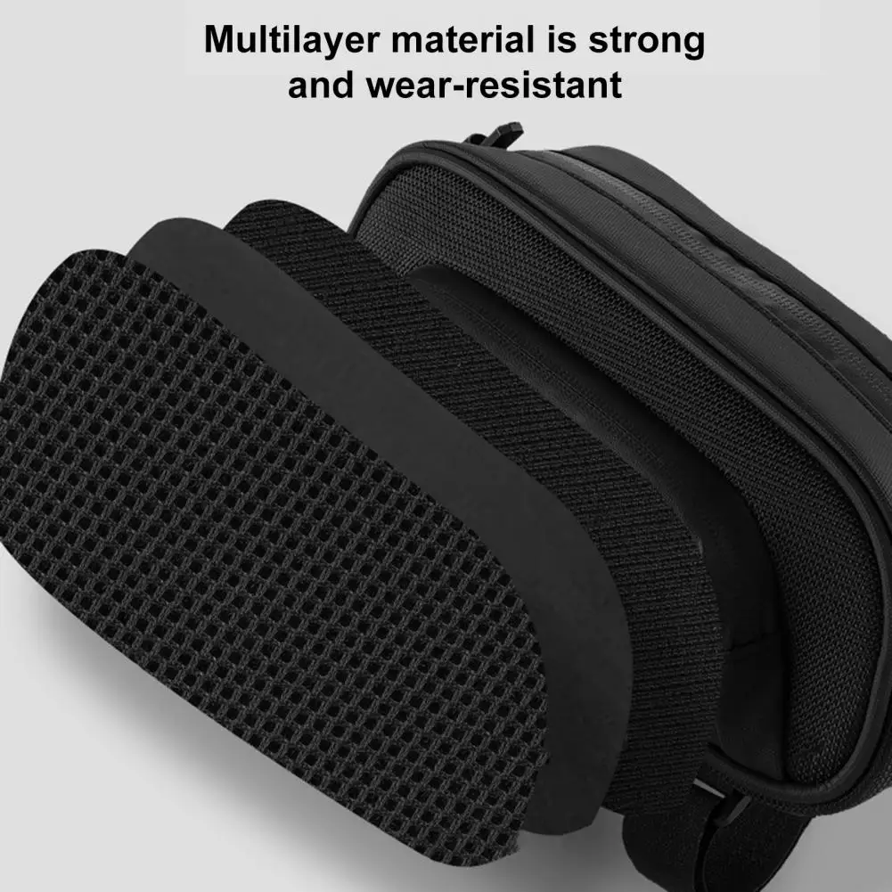 

Anti-slip Bike Frame Bag Anti-scratch Easy Installation Useful Reliable Bicycle Bag Fastener Tape Front Tube Bag Bike Supply