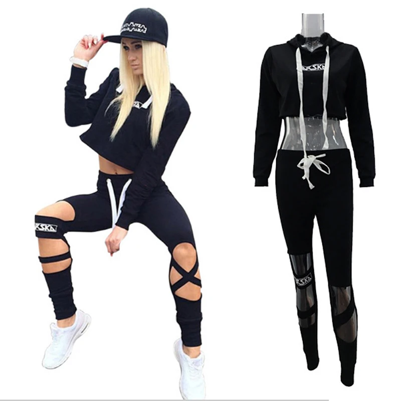 High Quality Sports Sets For Women Tracksuits 2 Pieces Fitness Clothing Sweatshirt Pants 2 PCS Female Sportswear Volleyball Set