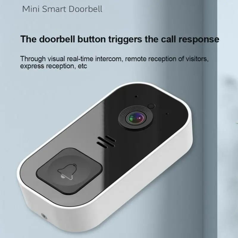 

Wide Angle Lens Video Voice Door Bell Infrared Night Ai Doorbell 32 Mb Flash Changeable Sound Wifi Visual Doorbell