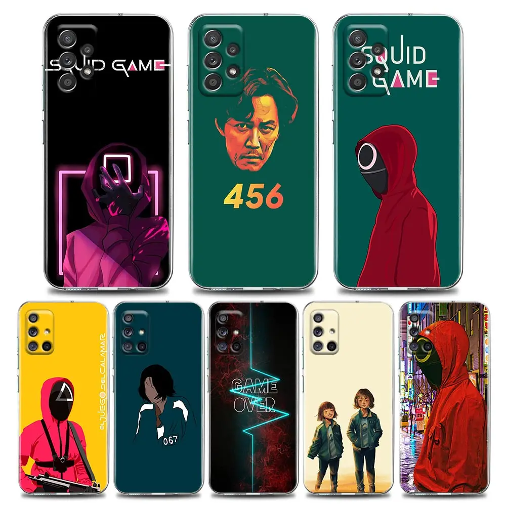 

Squid Game Over Phone Case for Samsung A01 A11 A12 A13 A22 A23 A31 A32 A41 A51 A52 A53 A71 A72 A73 4G 5G TPU Case