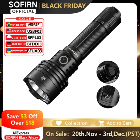 Sofirn C8L 21700 фонарик XHP50D HI 3100lm