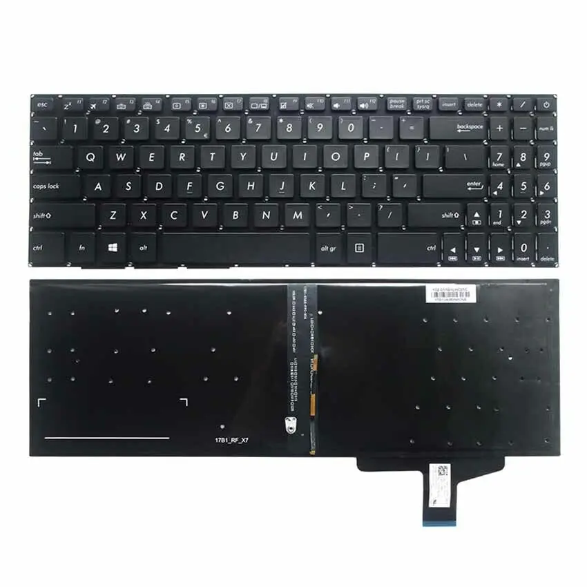 Новинка для Asus N580 N580G NX580V NX580VD M580 YX570UZD FX570 F570U черная клавиатура для ноутбука с подсветкой US (art.: 3a39b22604f) - 3a39b22604f