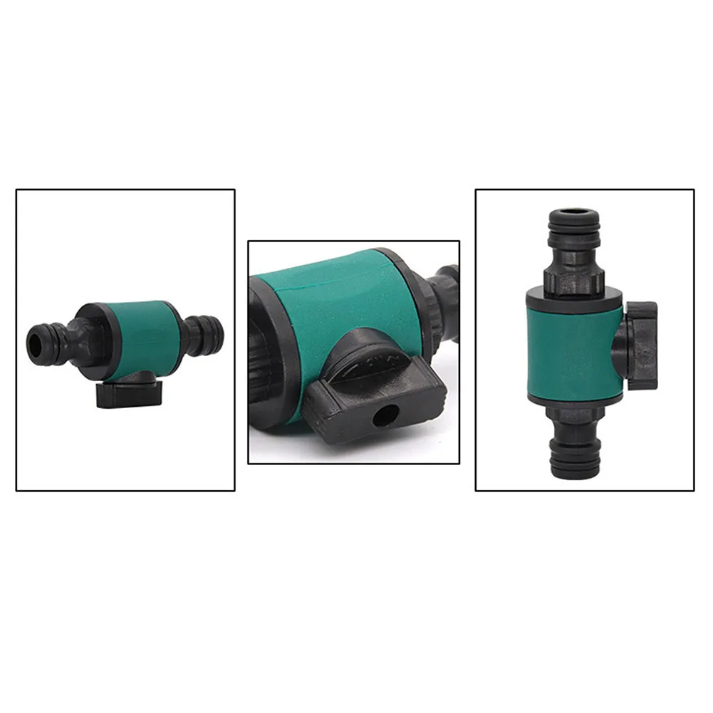 

Garden Spray Gun Hose Nozzle Watering Hose Two-Way Nipple Connector With Switch Quick Plug Connector Garden Watering