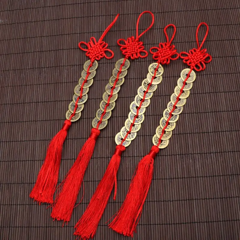 

Chinese Knot Tassels Decorative Bronze Coin Silk Tassel Fringe Garniture DIY Tassel Trim for Curtain Fringe Bag Dropshipping