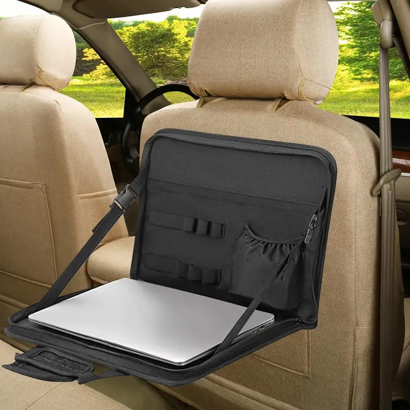 

Foldable Car Back Seat Tray Auto Drink Food Cup Mini Tray Holder Car Steering Wheel Eating Tray Multifunctional Car Work Table