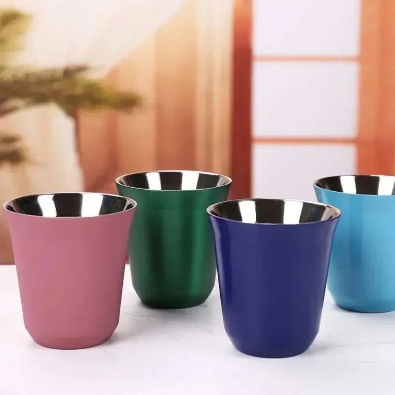 Кружки для эспрессо из нержавеющей стали 80 мл 304