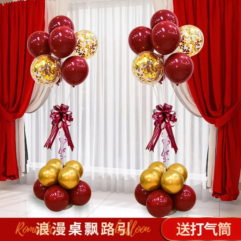 Напольный плавающий воздушный шар украшение новый дом стол кронштейн набор для