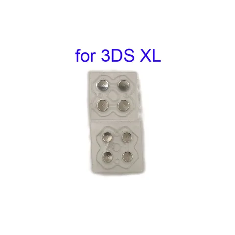 10 пар, крестовой ключ, металлическая проводящая полоса для контроллера 3DS XL LL, D-Pad, купольная застежка, печатная плата, кнопки, проводящая пленка