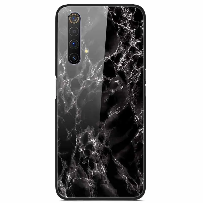 Для Realme X3 Superzoom Чехол из закаленного стекла Starry Marble Жесткая задняя крышка для OPPO