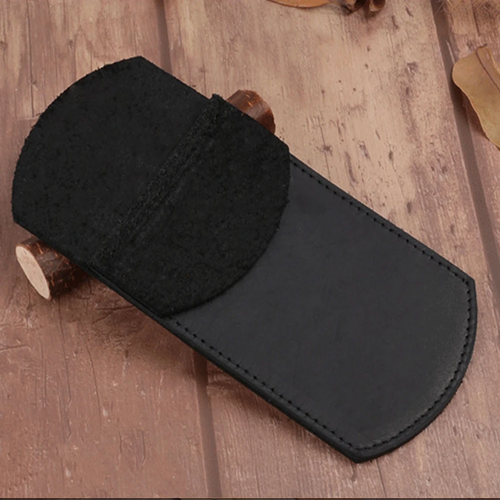 

Student Portable Pouch Work School Supplies Handmade Office Pocket Protector Pencil Case Durable Pen Holder PU Leather Retro