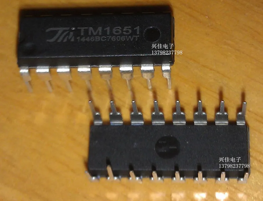 

(5 шт.) TM1651 DIP16 4X7 7Key LED