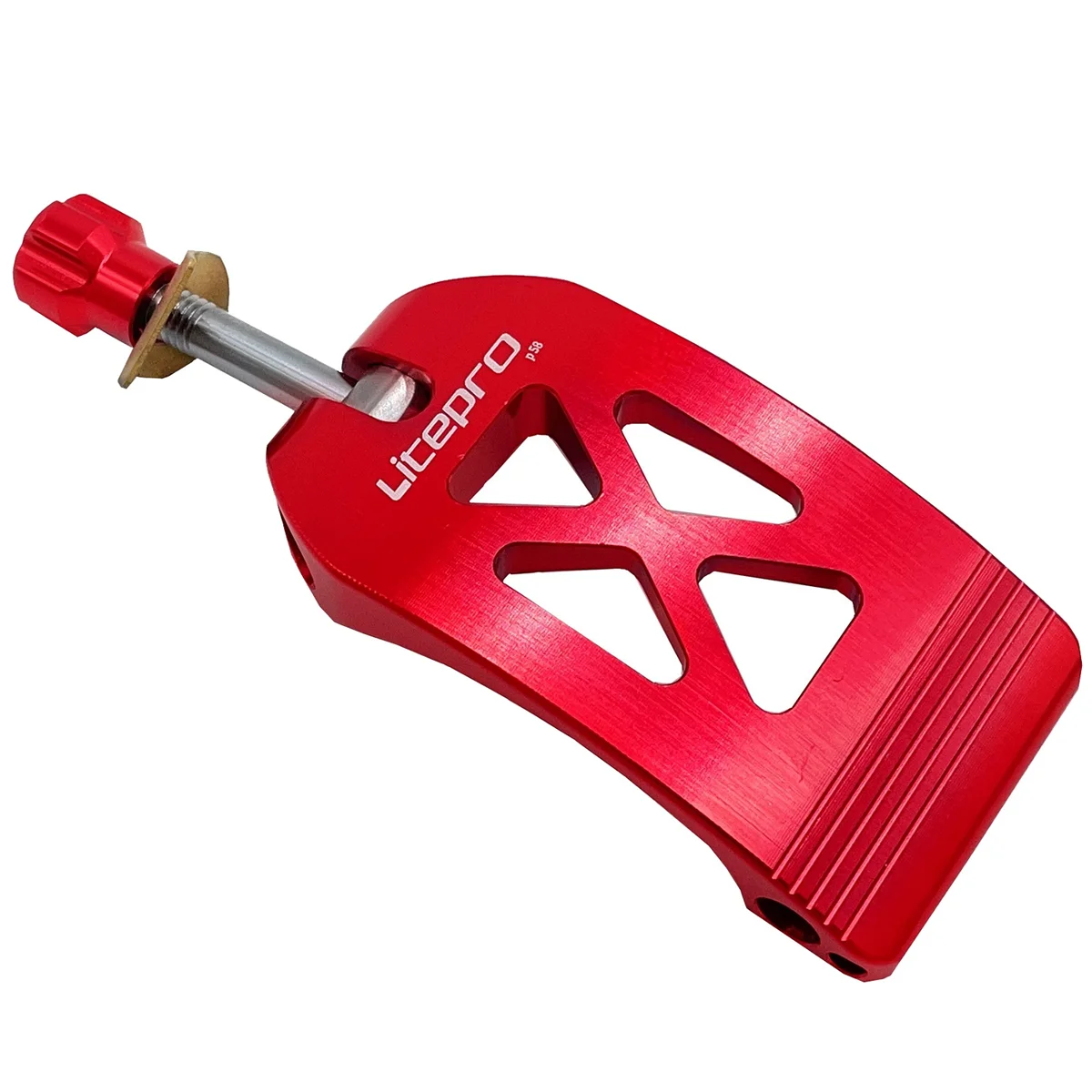 

Folding Bike Post Alloy Ultralight Quick Release Rod Bicycle Head Tube Quick-Release Gland for 412 Red