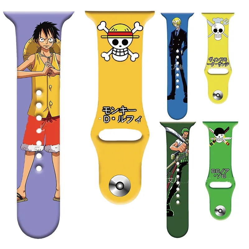 Цельный ремешок Luffy для Apple Watch Band 38 мм 40 41 42 44 45 Sport Iwatch Series 8 7 6 5 4 Ultra Full Range