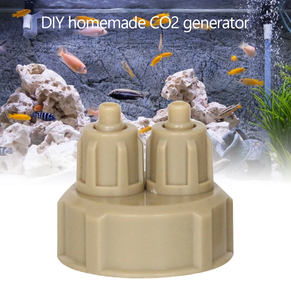 

Aquarium CO2 System Generator Bottle Cap Fish Tank Plant DIY Air Diffuser Tube Valve Guage Carbon Dioxide Reactor Quick Screw