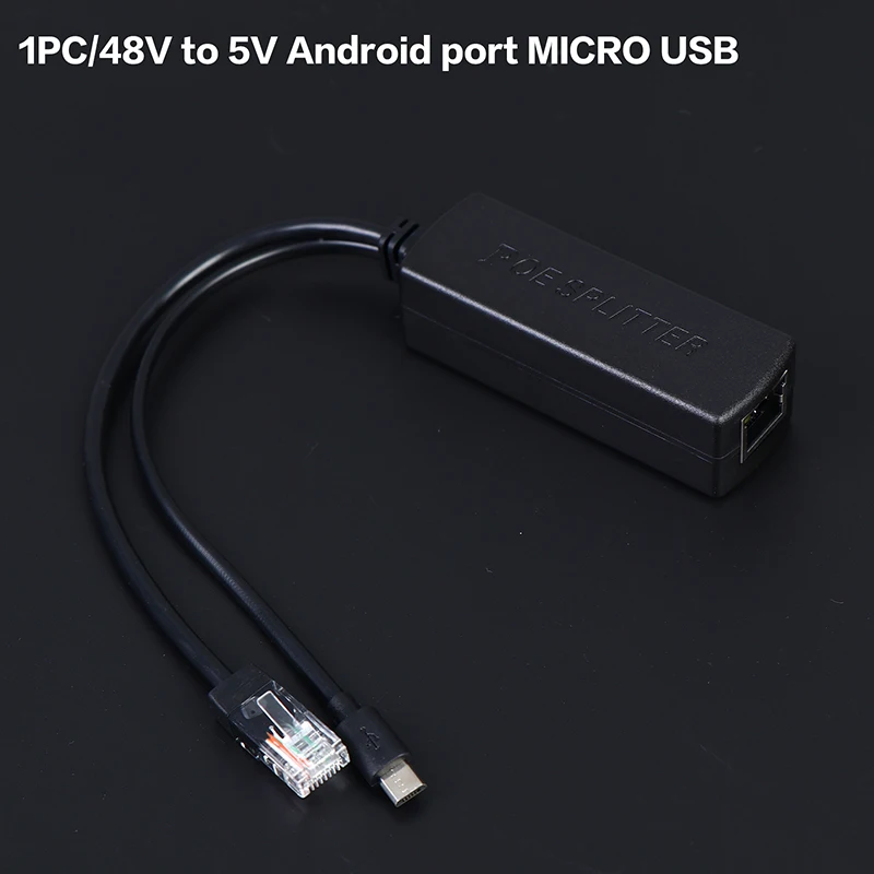 

Сплиттер POE SD&HI 100M DC48V на 5V Micro USB