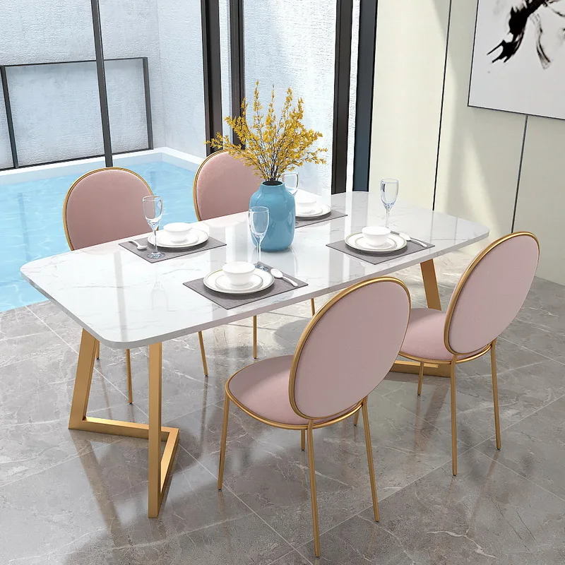 

Designer Modern Dining Chairs Velour Gold Legs Waiting Space Saving Kids Dining Chairs Dine Cheap Relax Sillas Home Furniture