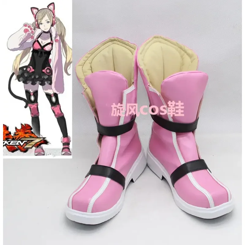Фото TEK KEN 7, костюм Lucky Chloe, обувь для косплея, ботинки ручной работы из искусственной кожи №1