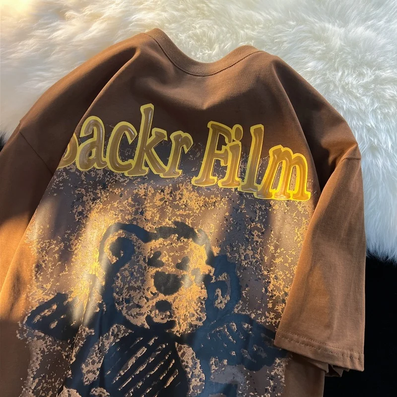 

Футболка женская оверсайз с рисунком медведя, Y2k