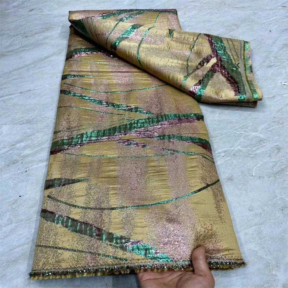 2024 новейшая африканская жаккардовая кружевная ткань нигерийская Французская