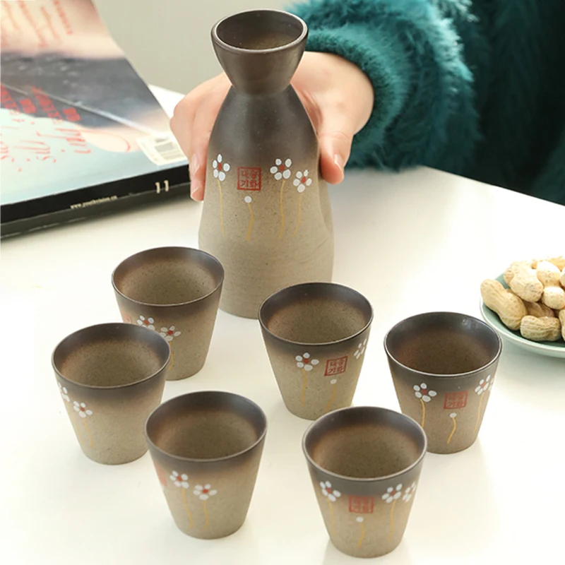 

Home Sake Bottle Set Shaker Boston Professional Barbecue Drinkware Beer Dispenser Champagne Coqueteleira Bartending KitsT50JJ