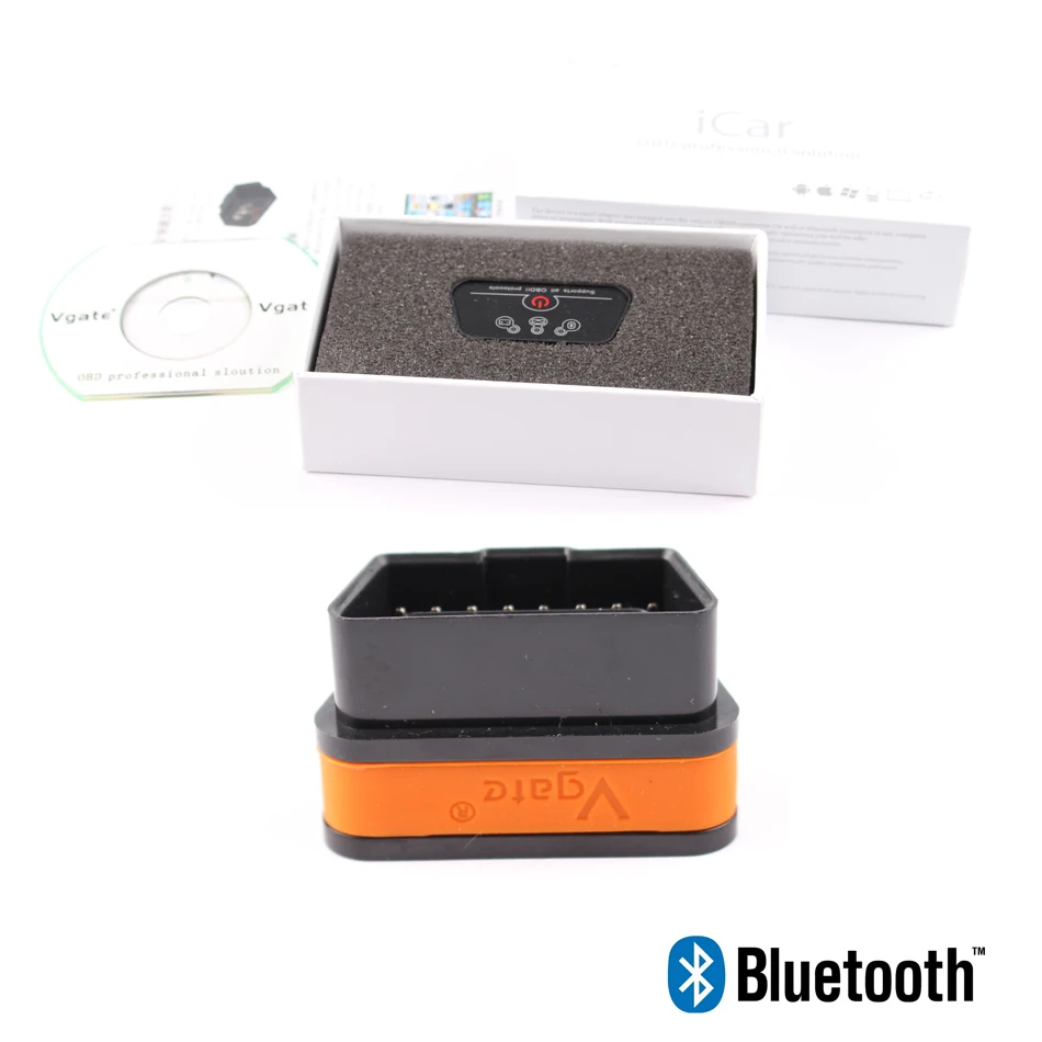 ELM327 OBD2 Vgate Icar 2 с Bluetooth автоматическим диагностическим инструментом для