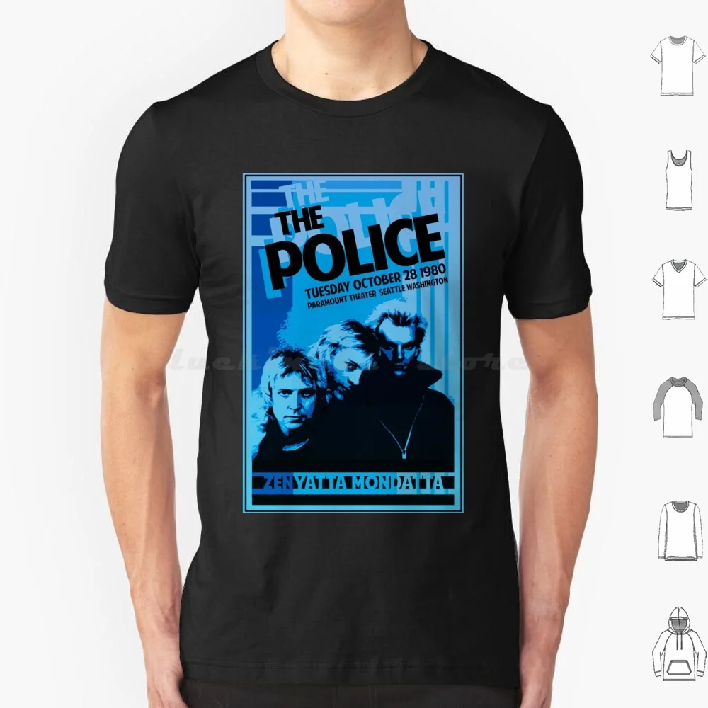 Концерт 80-х Zenyatta Mondatta Tour футболка 6xl хлопковая крутая полицейская группа Classic