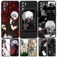 nice japanese anime tokyo ghoul phone case for oppo a5 a9 a12 a1k ax7 a72 a52 a31 a53 a53s a73 a93 a94 a74 a16 2020 black luxury