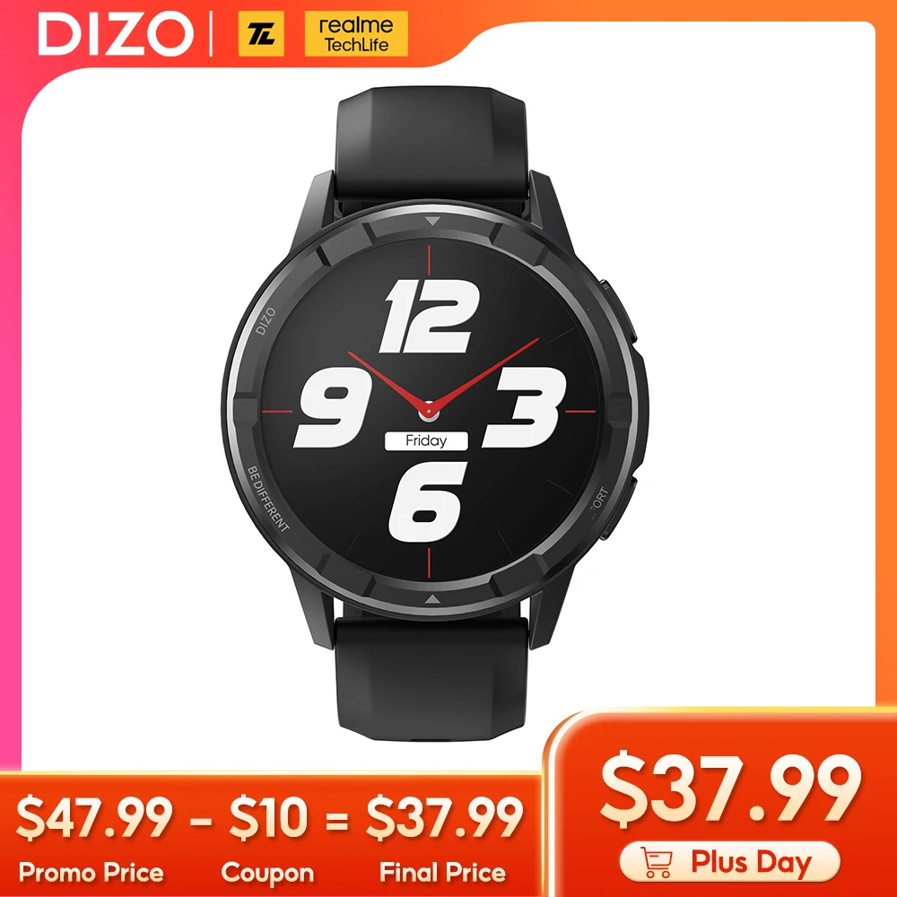 realme Techlife DIZO Watch R Talk Go Smart Watch with Bluetooth Calling Function Sport Fitness Smartwatch Women Men 