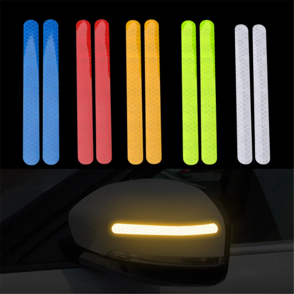 Фото Светоотражающая наклейка на зеркало заднего вида автомобиля для Toyota Verso, Audi A6 C6, VW Caddy, Ford Kuga, Skoda Fabia, Peugeot 5008 2017 №5