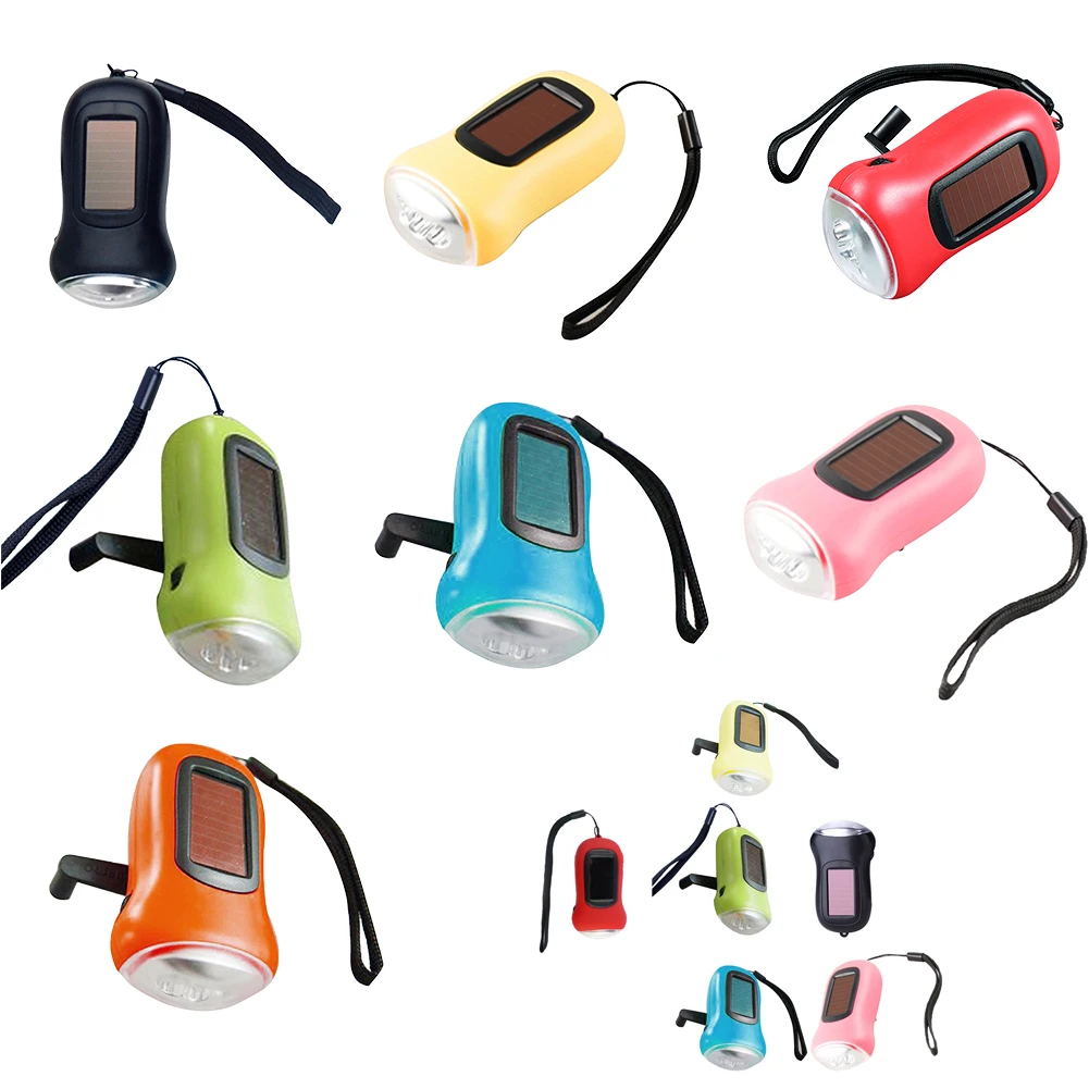 

LED Hand Pressing Dynamo Crank Power Wind Up Flashlight Torch Light Hand Press Crank Outdoor Travel Camping Lamp Emergency Light