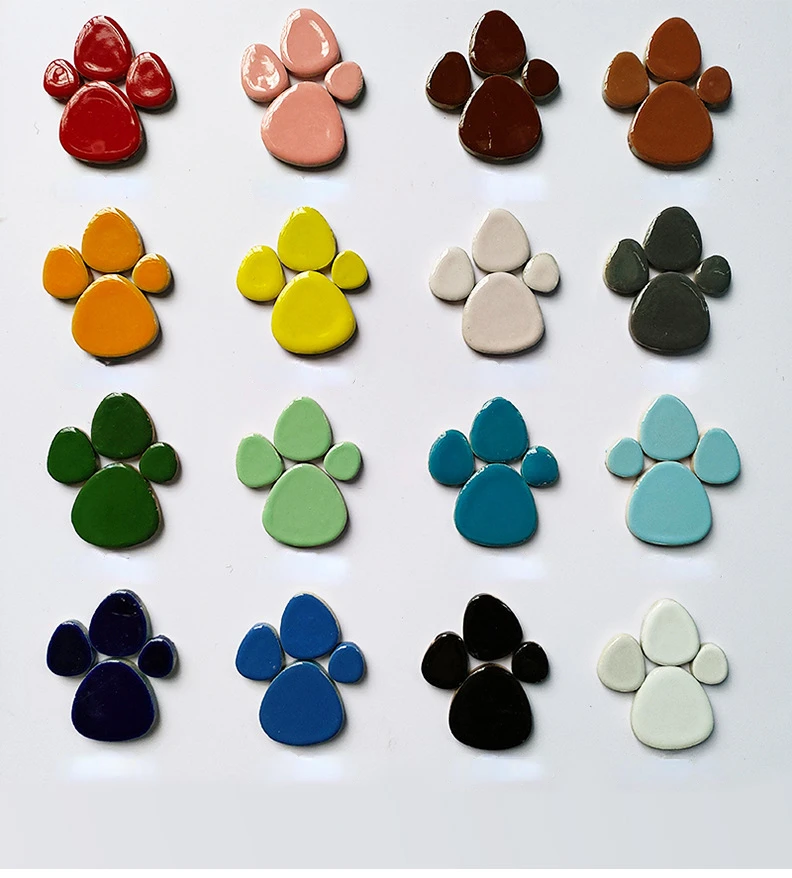 

100g Oval Multi Color Porcelain Mosaic Tiles Ceramic Mosaic Pieces for DIY Mosaic Making Craft Hobby Art Home Decoration