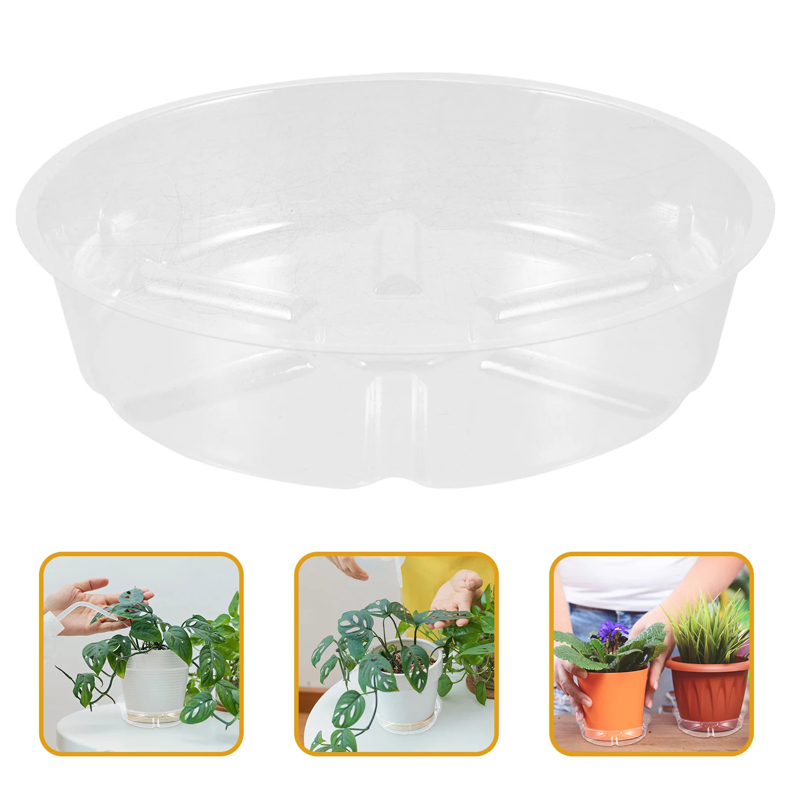 10 шт. блюдце для цветочного горшка 6-дюймовый прозрачный пластиковый поднос