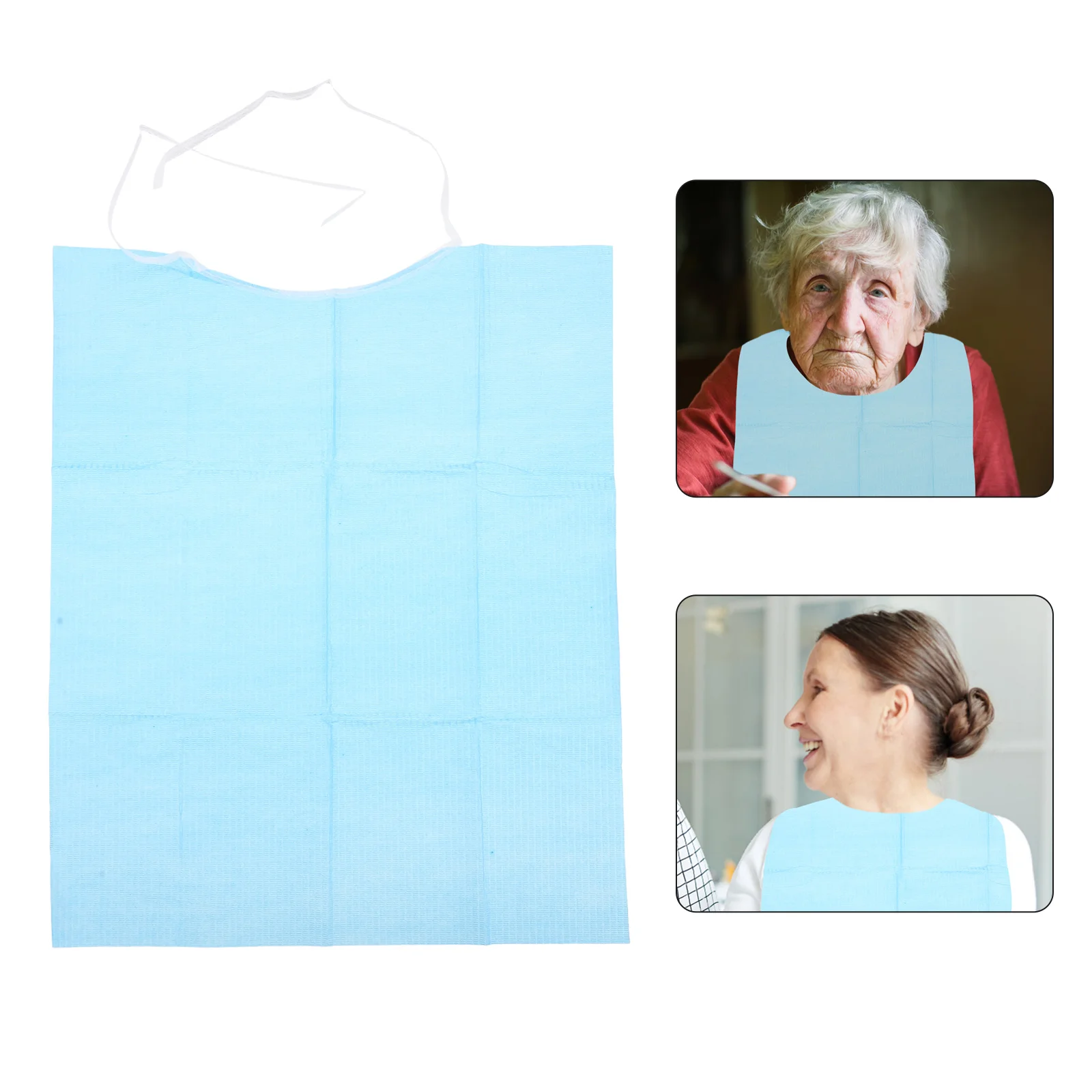 

Bibs Adult Bib Elderly Clothing Protectors Feeding Adults Eating Food Disability Disposable Senior Aprons Washable Mealtime
