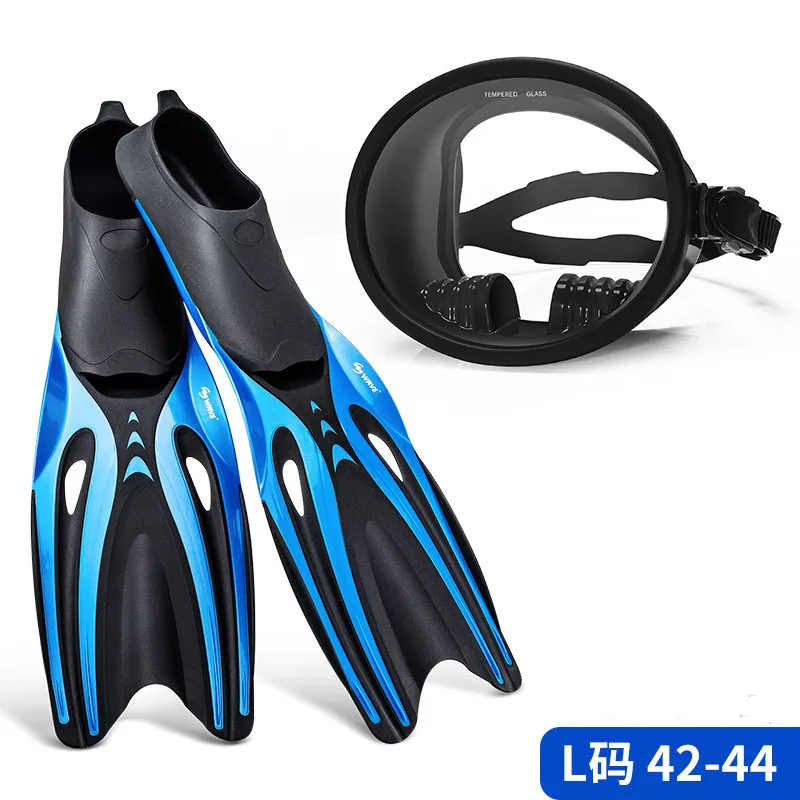 Open Heel Swimming Flipper TRP Non-slip Adjustable Diving Fins For Underwater Hunting Scuba Breathing Tube Silicone Surfing Mask