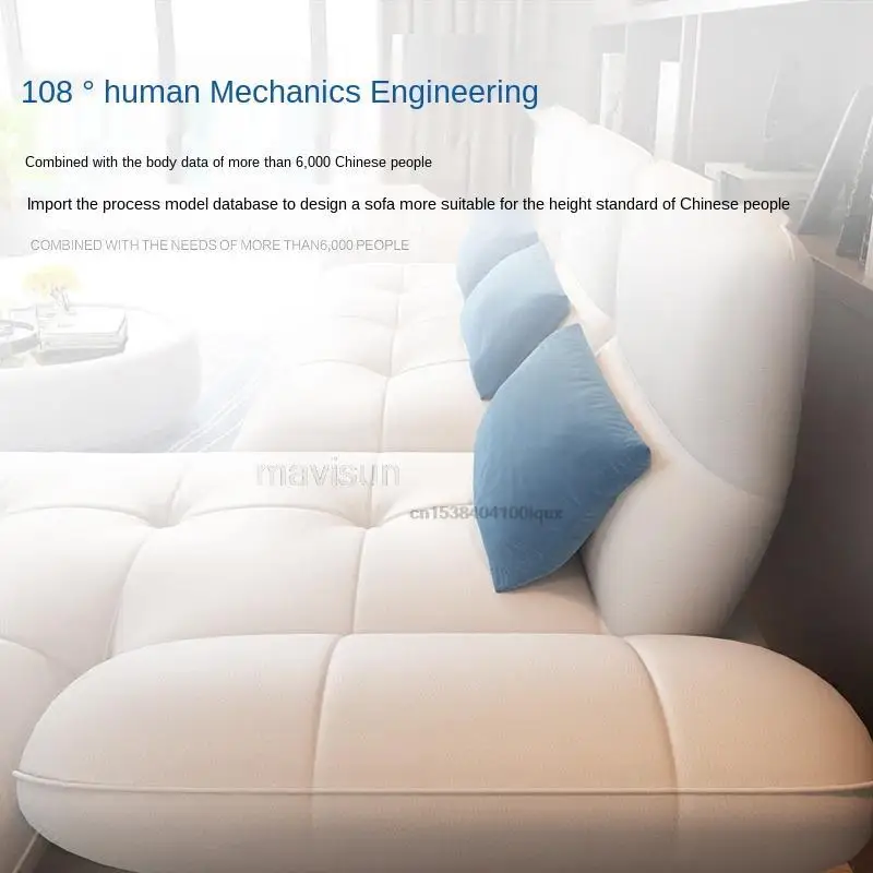 Современный Комбинированный Кожаный Диван первый слой из воловьей кожи размер