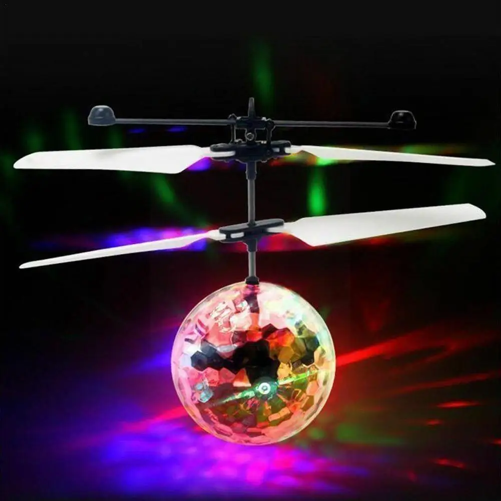 

Electric Glowing Led Magic Flying Ball Kid's Flight Plane Control Xmas Toys Aircraft Balls Flash Induction Remote Infrared O3s4