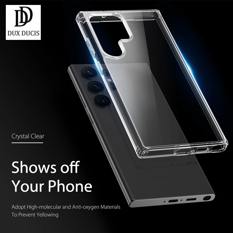 

For Samsung Galaxy S23 Ultra Case Crystal Clear Premium TPU + PC Cover with Bubble Cornor For Galaxy S23 Plus 케이스 DUX DUCIS