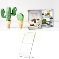 transparent acrylic display stand desk shelf high quality stand card stand business holder display 10cmx15cm desktop office b5z1
