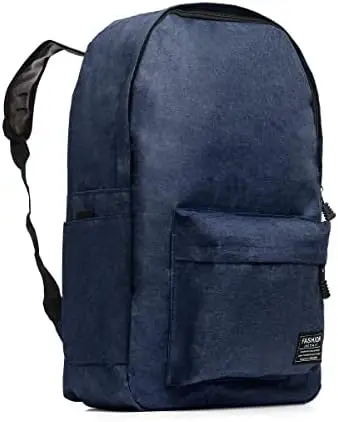 

Resistente Mochila Unissex Universitário Estudante Casual com Bolso Lateral Espaço para Notebook até 15"