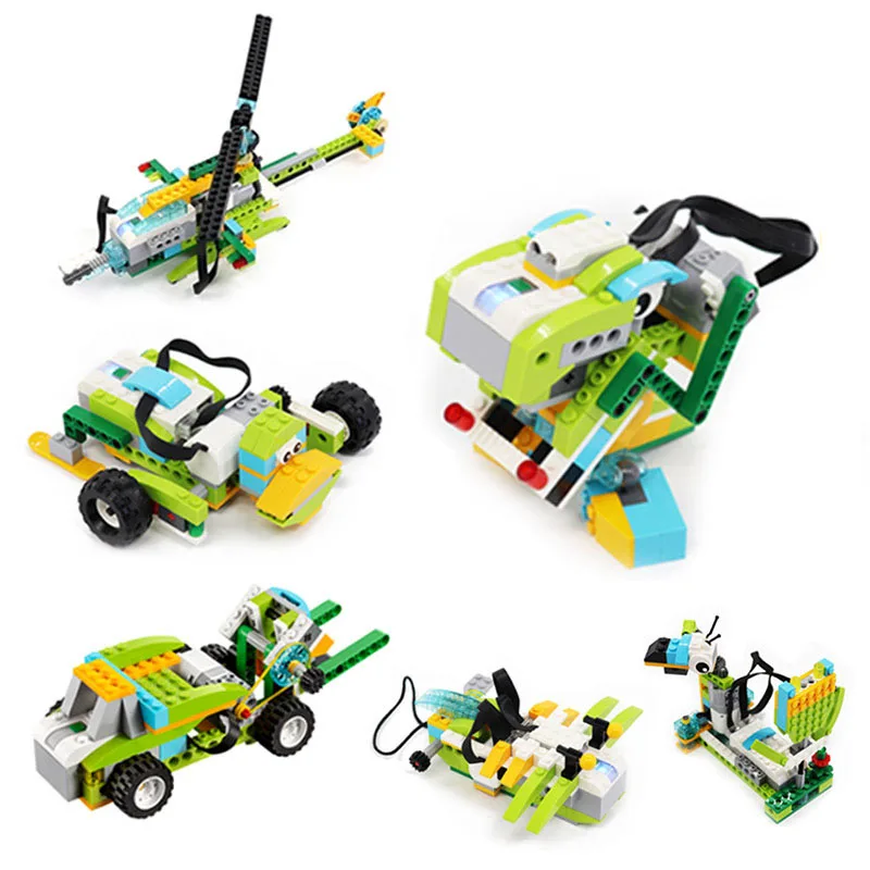 Фото Новый образовательный и Dacta серии WeDo 2,0, набор строительных блоков, кирпичи, игрушки «сделай сам», совместимы с mindstorm WeDo 45300 №3