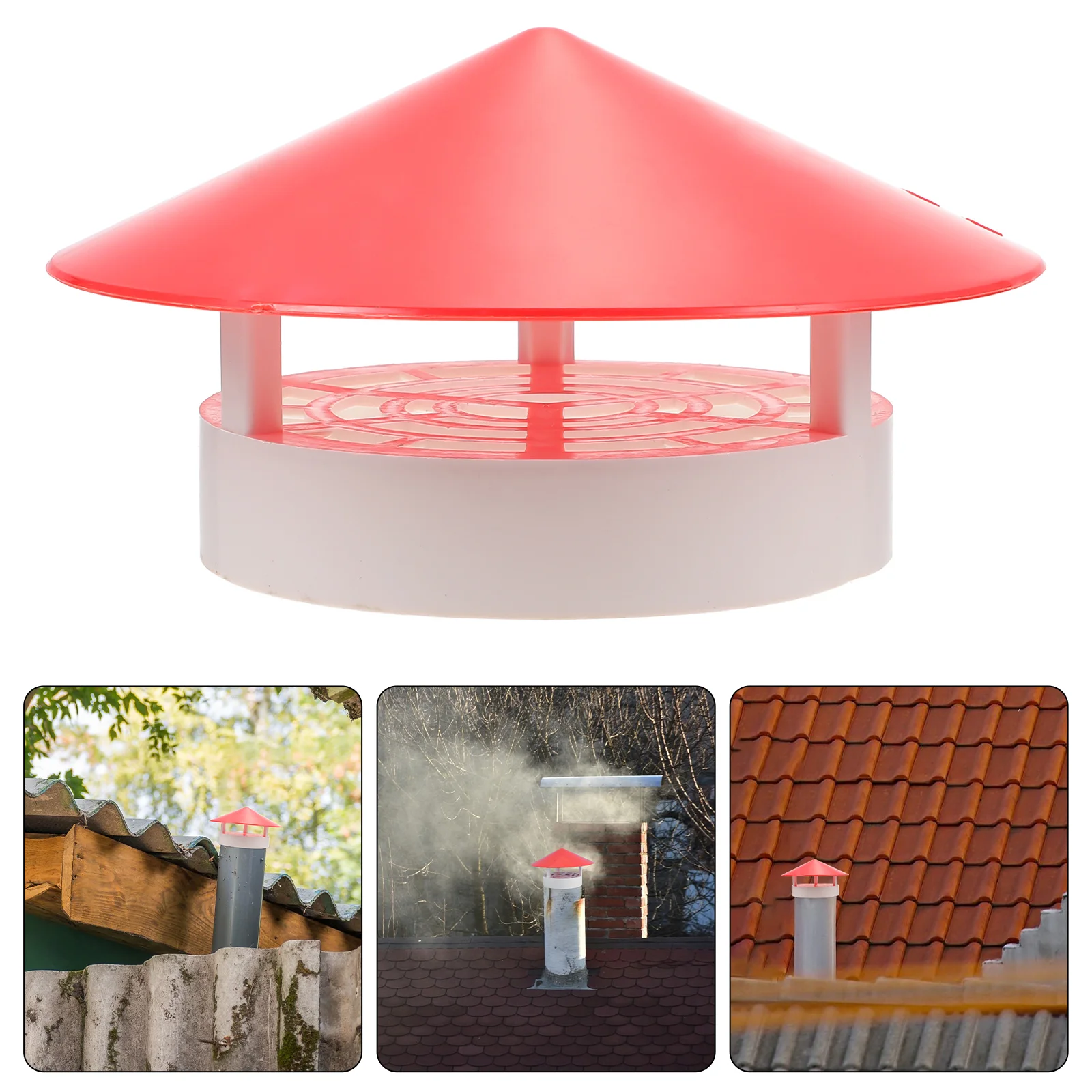 

Cap Chimney Cover Roof Caps Fireplace Flue Exhaust Rainproofrain Vent Protector Replacement Tube Round Accessories Stove Red
