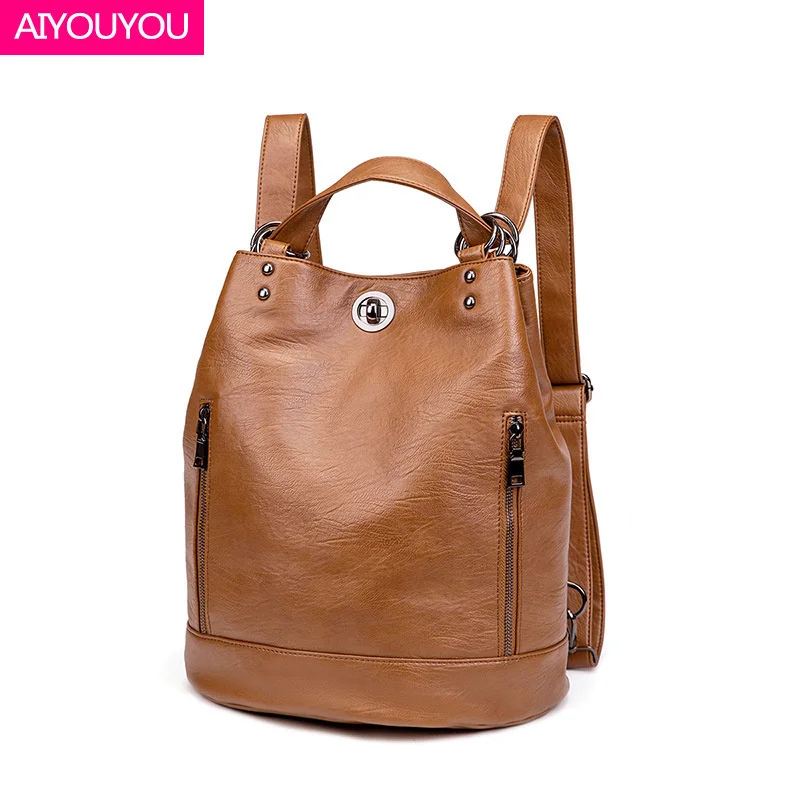 

100% genuine luxury brand real New backpack fashion leather women's bag large capacity Backpack