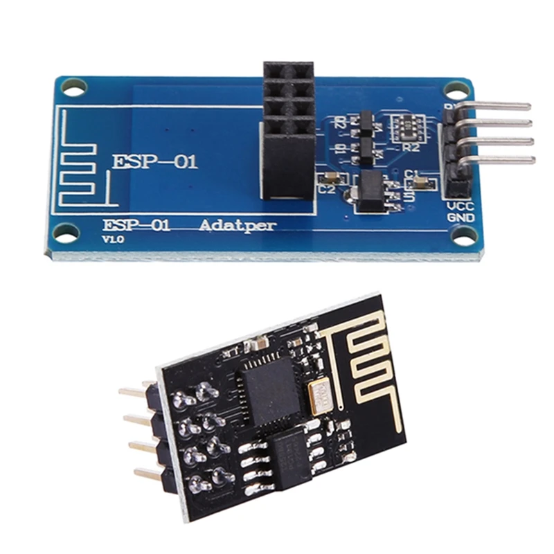 

ESP-01S ESP8266 Serial Wi-Fi Wireless Module + ESP-01 Adapter for Arduino