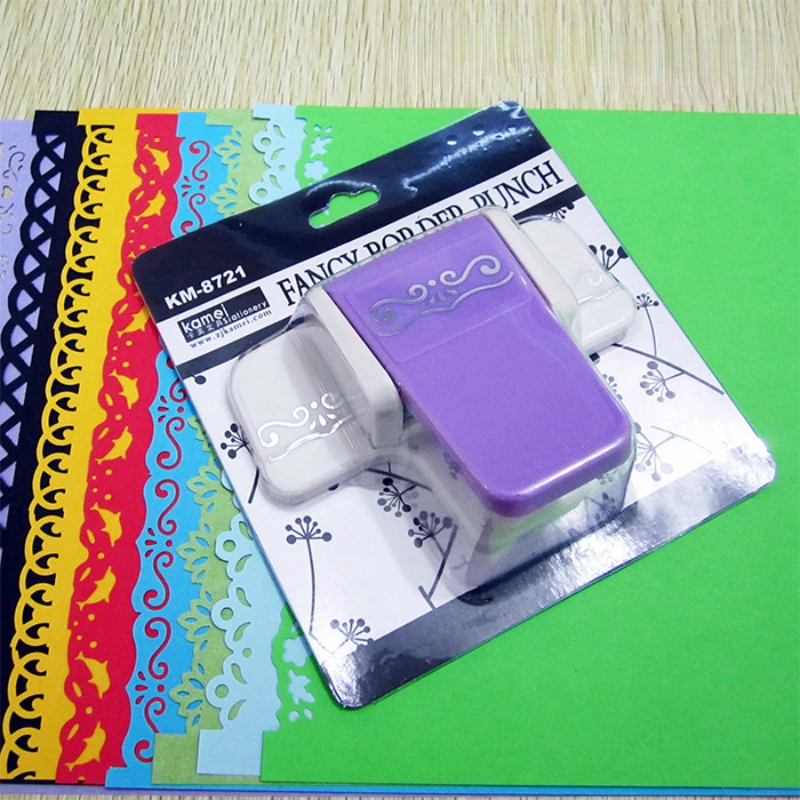 

New Labor-saving Edge Presser Pattern Lace Embossing Device Fancy Border Punch Kindergarten Handmade Greeting Card Making Tool