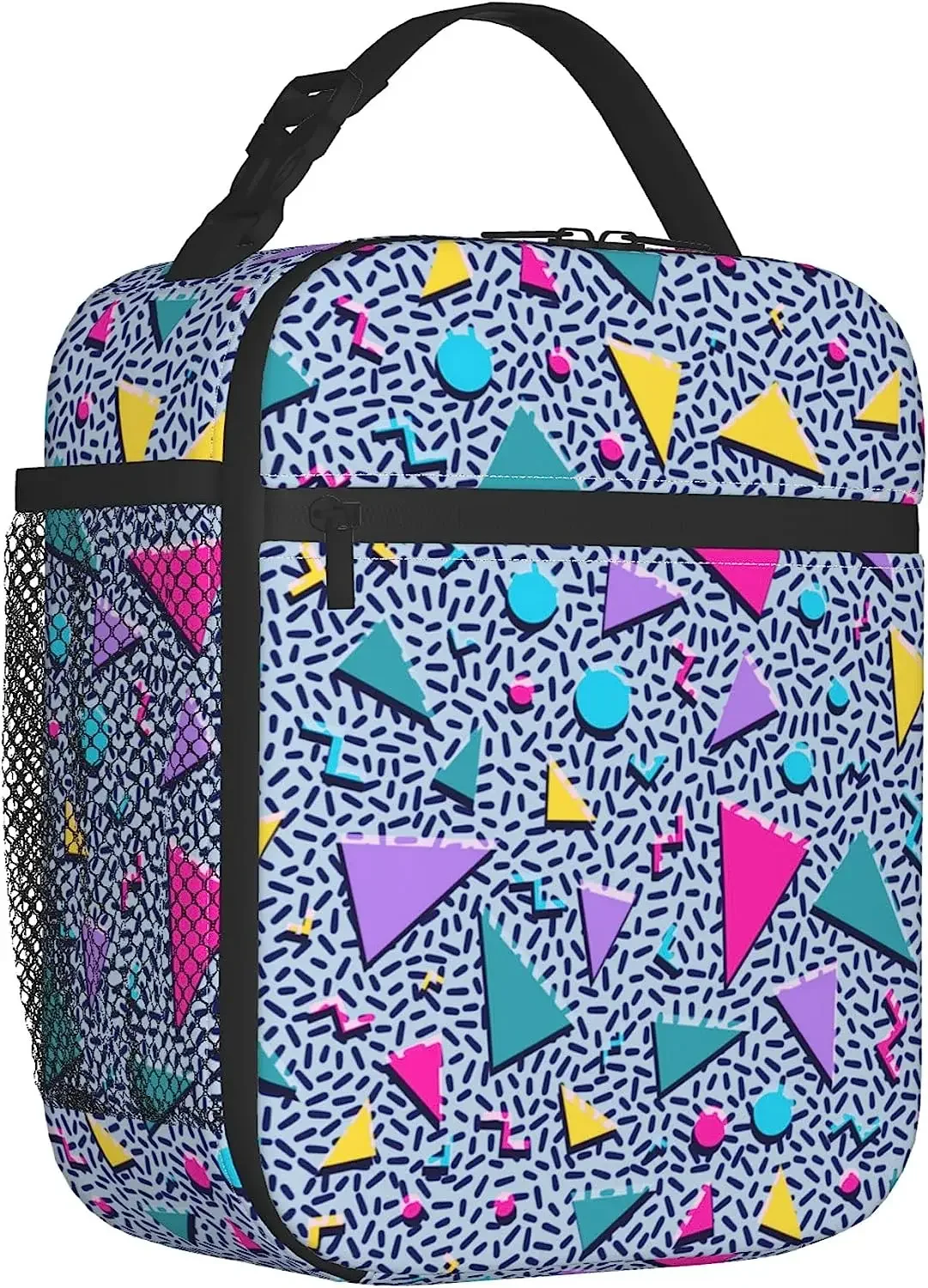 Изолированная сумка для обеда в стиле ретро 80S 90S герметичная многоразовая