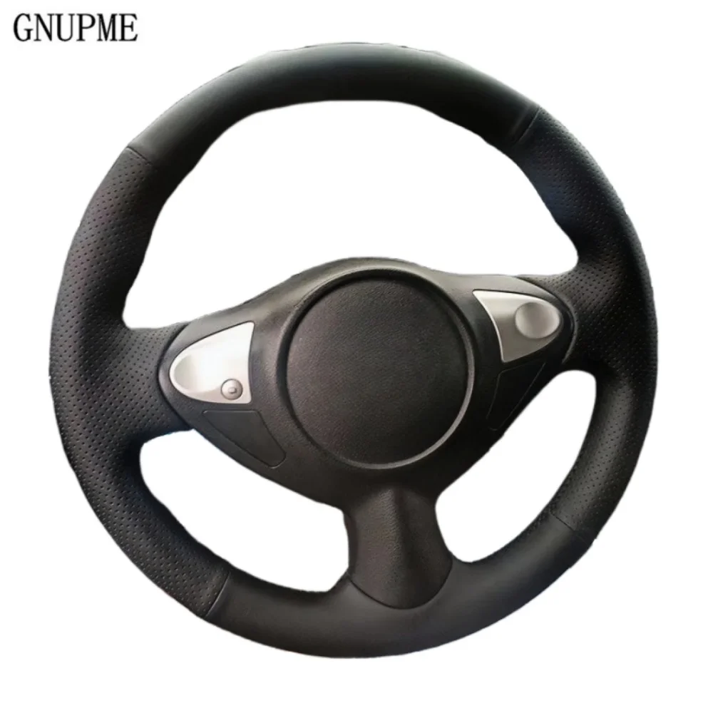 Ручная оплетка автомобильного чехла на руль защитная отделка мягкая кожаная