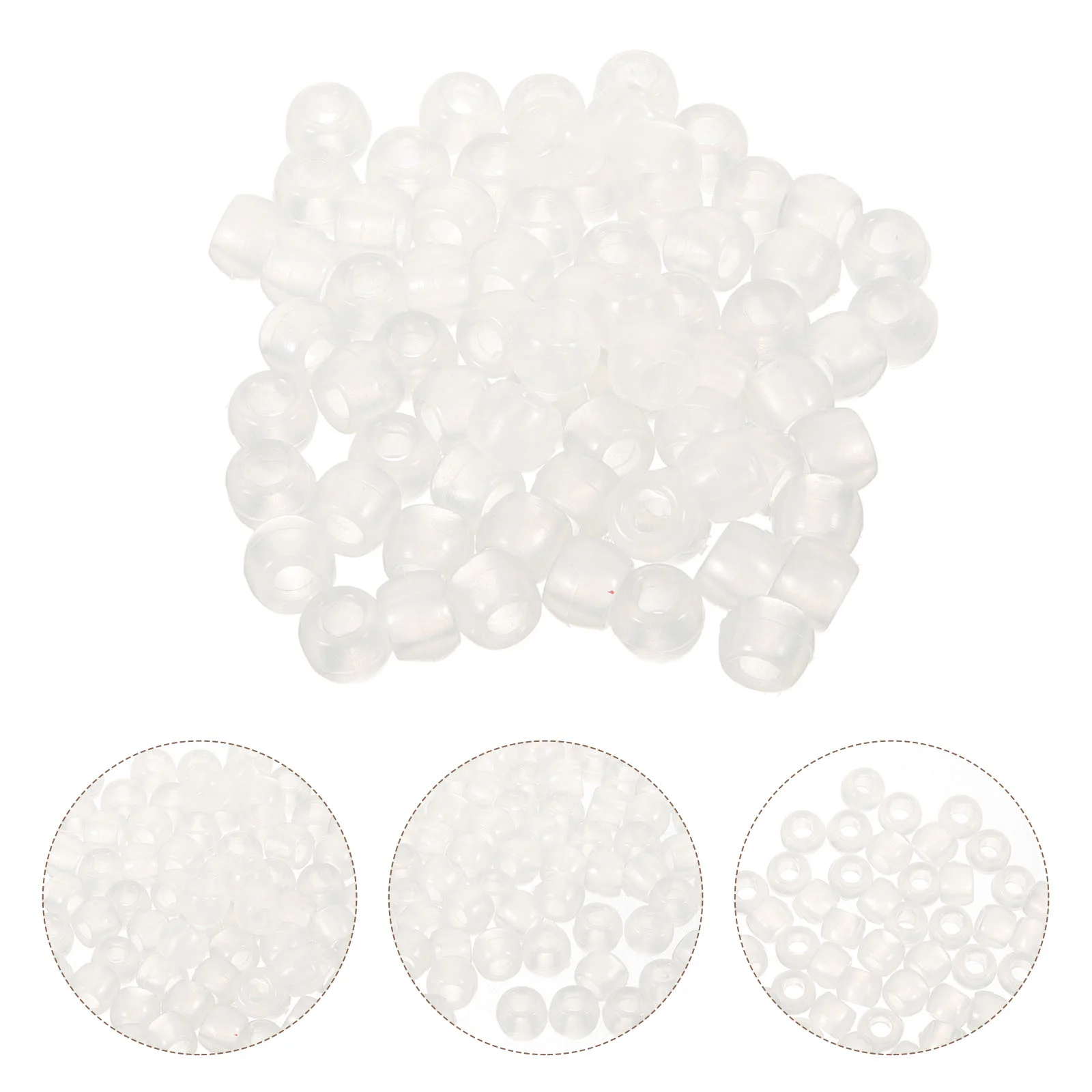 Упаковка из 1000 многоцветных 7-цветных пластиковых УФ-бусин прозрачные бусины